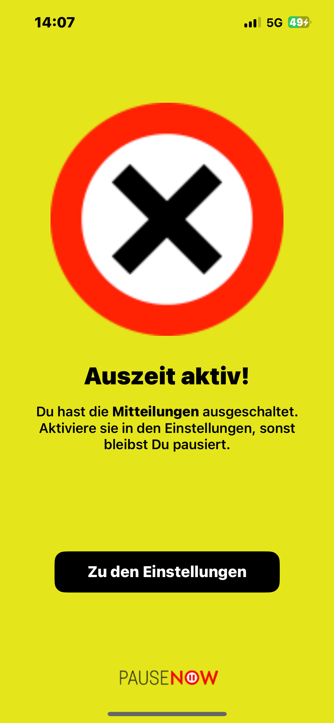 Gelber Trickster-Sperrbildschirm